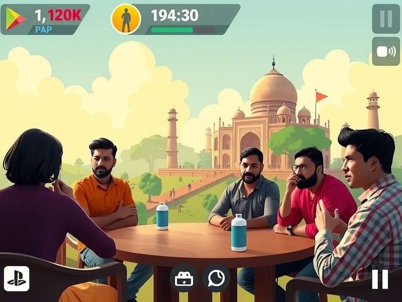 Post Play Powerhouse gameplay screenshot showing Indian-themed levels